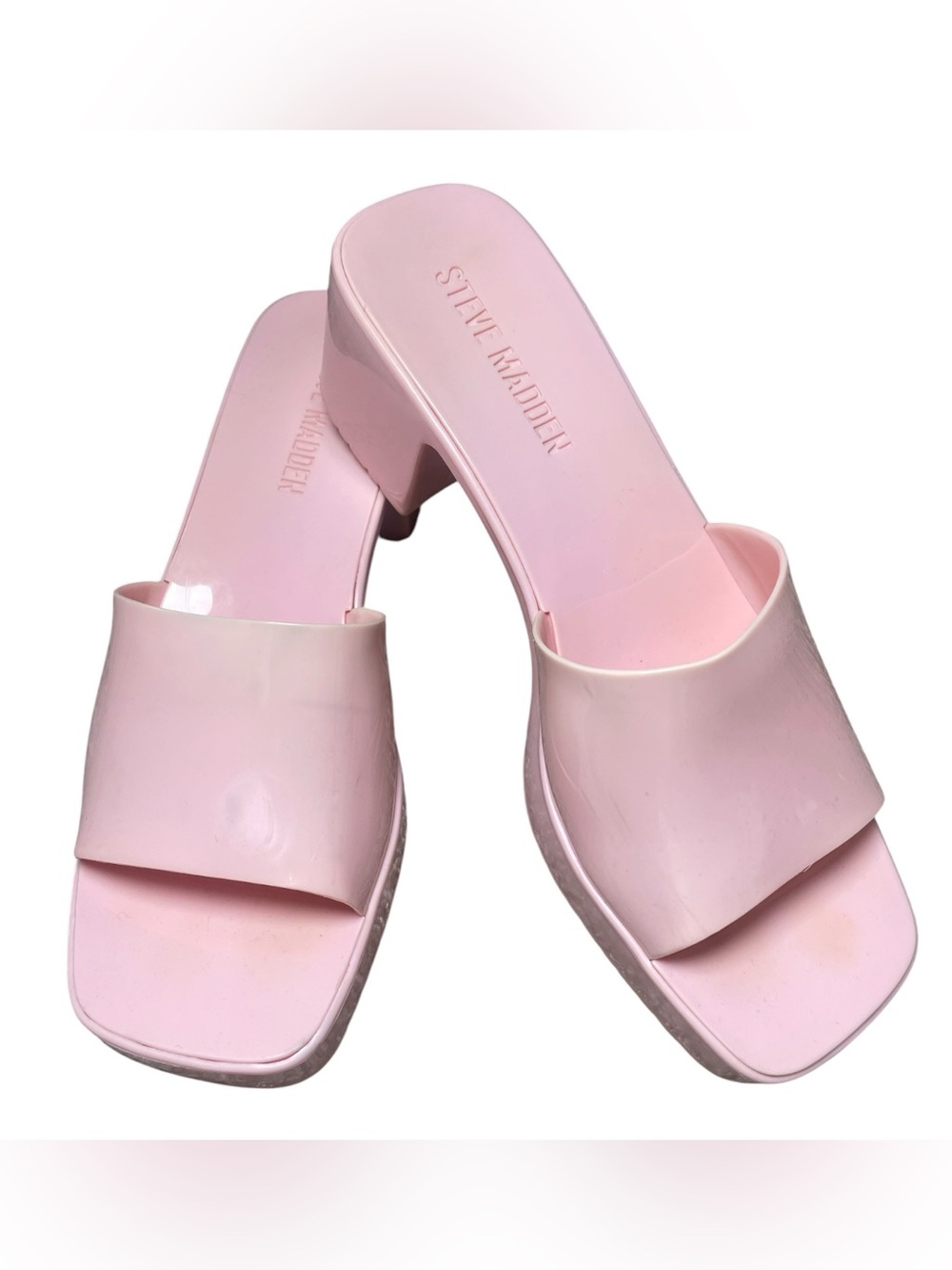 Steve Madden Harlin Block Heel Sandal Mule 90s aesthetic